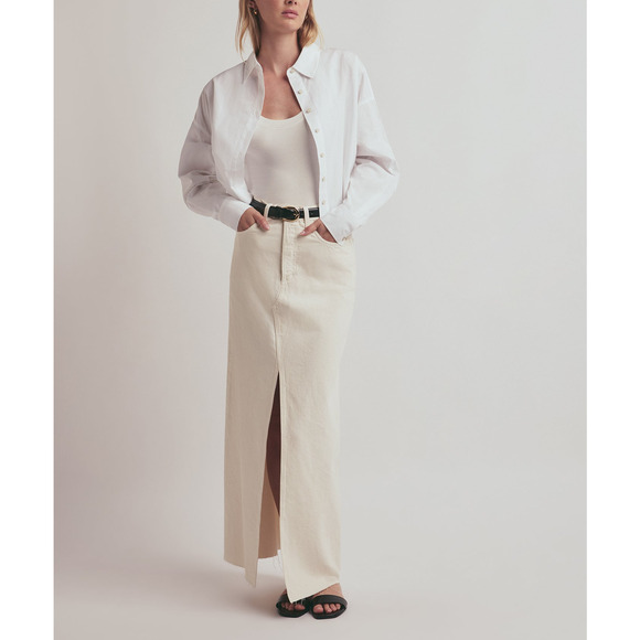 Favorite Daughter 'The Sad' White Denim Skirt Size 26 - NWT - Picture 1 of 4